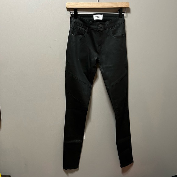 Parker Smith Waxed Skinny Jeans in Cobalt Black size‎ 24 - Picture 1 of 8